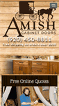 Mobile Screenshot of amishcabinetdoors.com