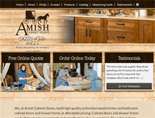 Tablet Screenshot of amishcabinetdoors.com